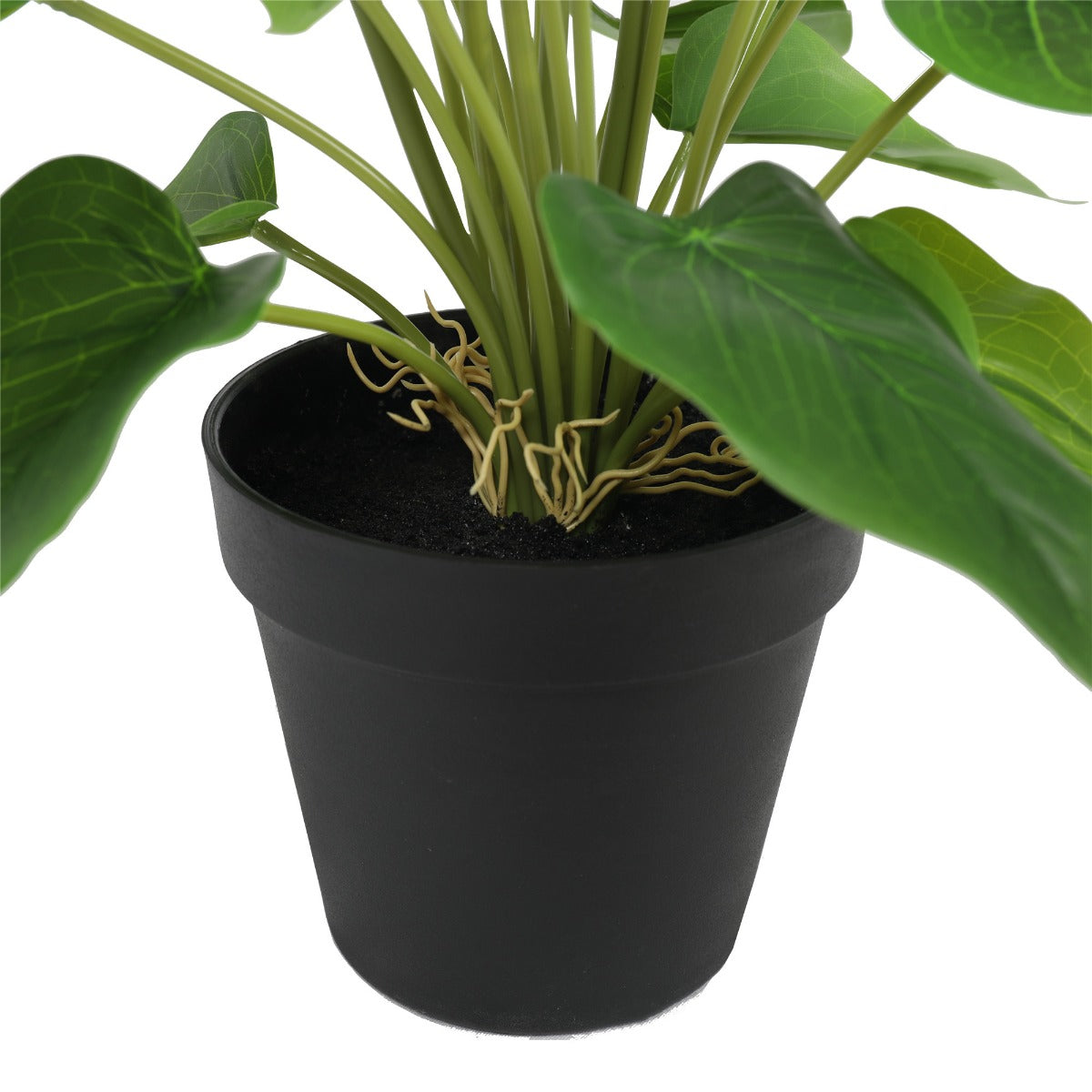 Artificial Flowering White & Orange Peace Lily / Calla Lily Plant 50cm V77-1128563