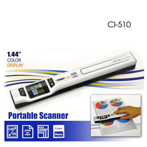 Digitalk Portable Handheld A4 1050dpi Photo & Document Scanner (CI-510) V28-ELEDIGHS510SCAN
