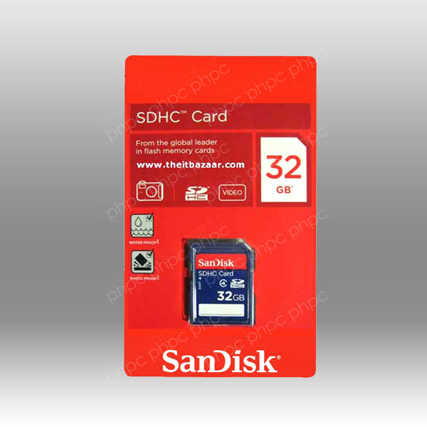 SANDISK SDHC SDB 32GB CLASS 4 V28-FFCSAN32GBSDHCC4-1
