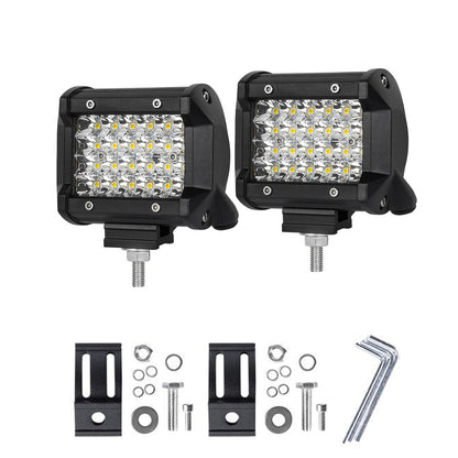 Pair 4 inch Spot LED Work Light Bar Philips Quad Row 4WD 4X4 Car Reverse Driving V94-4X4-WORK18SL4-W*2
