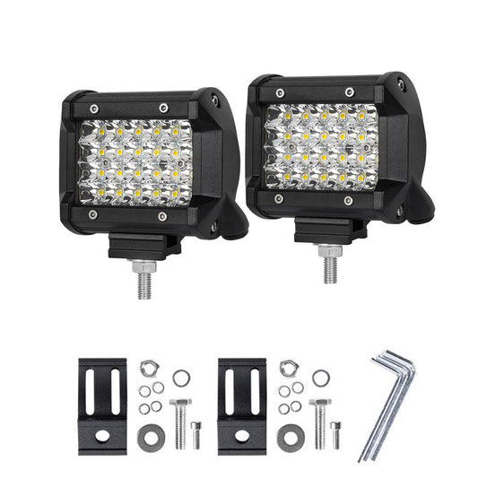Pair 4 inch Spot LED Work Light Bar Philips Quad Row 4WD 4X4 Car Reverse Driving V94-4X4-WORK18SL4-W*2
