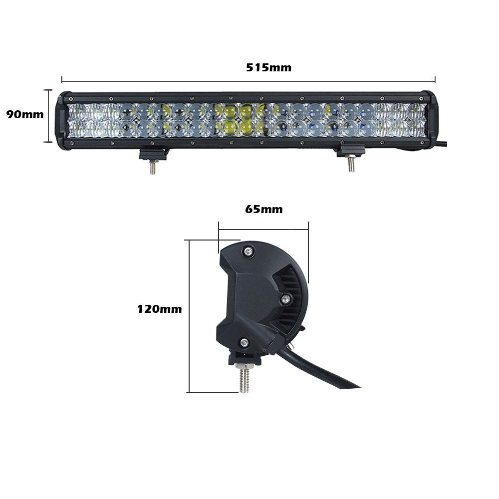 20inch Osram LED Light Bar 5D 126w Sopt Flood Combo Beam Work Driving Lamp 4wd V94-4X4-LB3M-L20C-5D