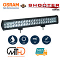 20inch Osram LED Light Bar 5D 126w Sopt Flood Combo Beam Work Driving Lamp 4wd V94-4X4-LB3M-L20C-5D