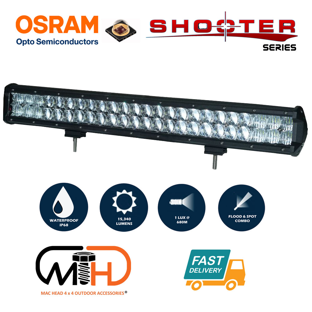 23inch Osram LED Light Bar 5D 144w Sopt Flood Combo Beam Work Driving Lamp 4wd V94-4X4-LB3M-L23C-5D