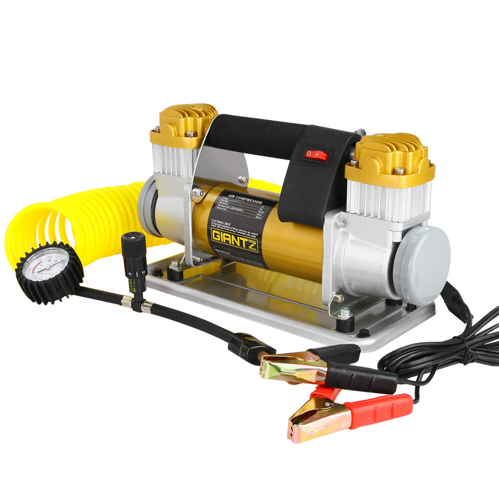 Giantz Air Compressor 12V 4x4 Tyre 200L/MIN Deflator Inflator Car Truck Portable AC-200L-GD