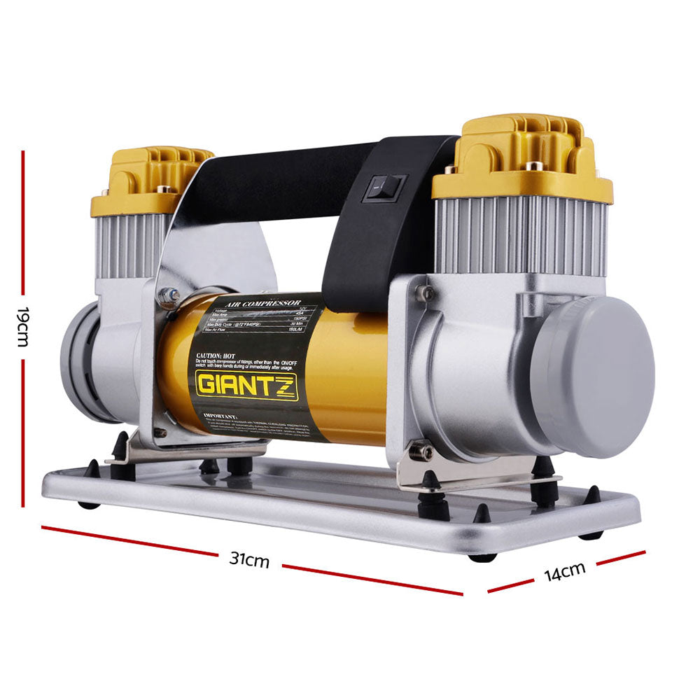 Giantz Air Compressor 12V 4x4 Tyre 200L/MIN Deflator Inflator Car Truck Portable AC-200L-GD