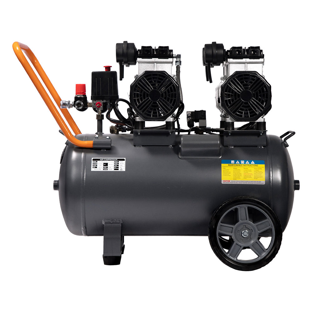 Giantz 50L Air Compressor 200L/min 3.0HP Oil-Free Quiet Electric Portable Air Inflator AC-200L-XL-GY