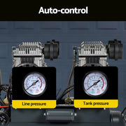 Giantz 50L Air Compressor Quiet 3.0HP Oil-Free Portable Tyre Inflator 200L/Min AC-50L-N-XL-GY