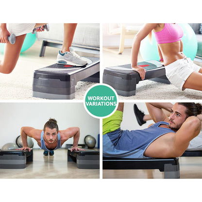 Everfit 3 Level Aerobic Step Exercise Stepper 78cm Gym Home Fitness AES-T002