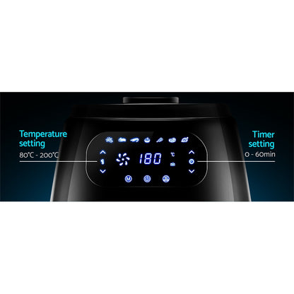 Devanti Air Fryer 8.5L LCD Fryers AF-K-E902-BK
