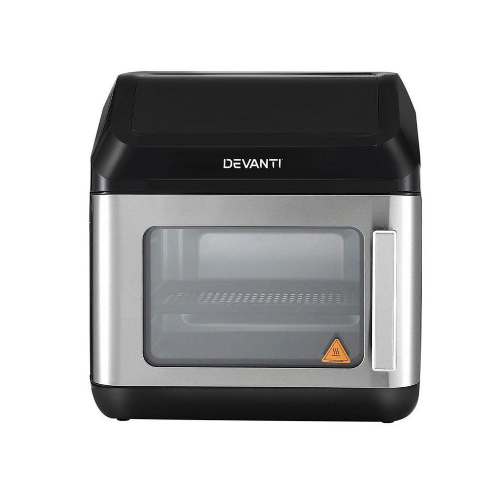 Devanti Air Fryer 13L LCD Fryers Oven AF-K-G-13L-BK