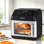 Devanti Air Fryer 13L LCD Fryers Oven AF-K-G-13L-BK