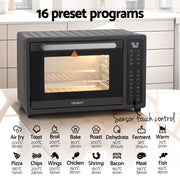 Devanti Air Fryer 32L W/ LCD Touch Oven 1700W AF-K-G-32L-BK