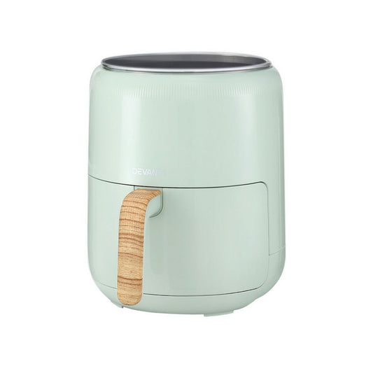 Devanti 5L Air Fryer Touch Control 1700W Green AF-K-G-5L-BU