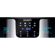 Devanti Air Fryer 7L LCD Fryers Stainless Steel AF-K-G-5T6-SS