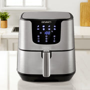 Devanti Air Fryer 7L LCD Fryers Stainless Steel AF-K-G-5T6-SS