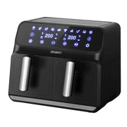 Devanti Air Fryer 8L Dual Zone Fryers AF-K-J-NA8D-BK