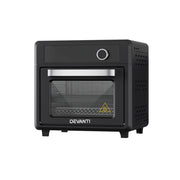 Devanti Air Fryer 20L LCD Fryers Oven AF-K-K-D20L-BK