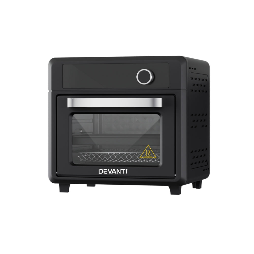 Devanti Air Fryer 20L LCD Fryers Oven AF-K-K-D20L-BK