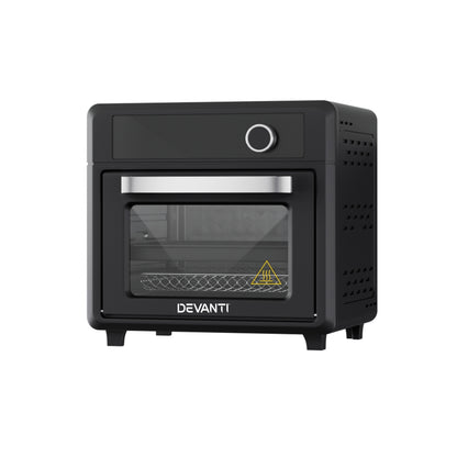 Devanti Air Fryer 20L LCD Fryers Oven AF-K-K-D20L-BK