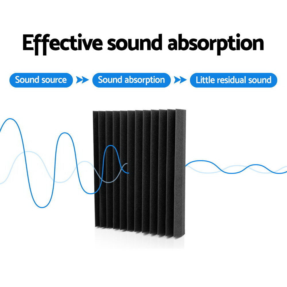 Alpha Acoustic Foam 20pcs 30x30x5cm Sound Absorption Proofing Panel Studio Wedge AFB-12T-20