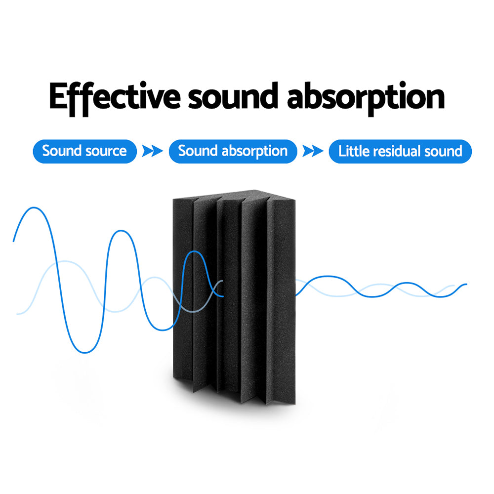 Alpha Acoustic Foam 20pcs Corner Bass Trap Sound Absorption Proofing Treatment AFB-CORNER-20
