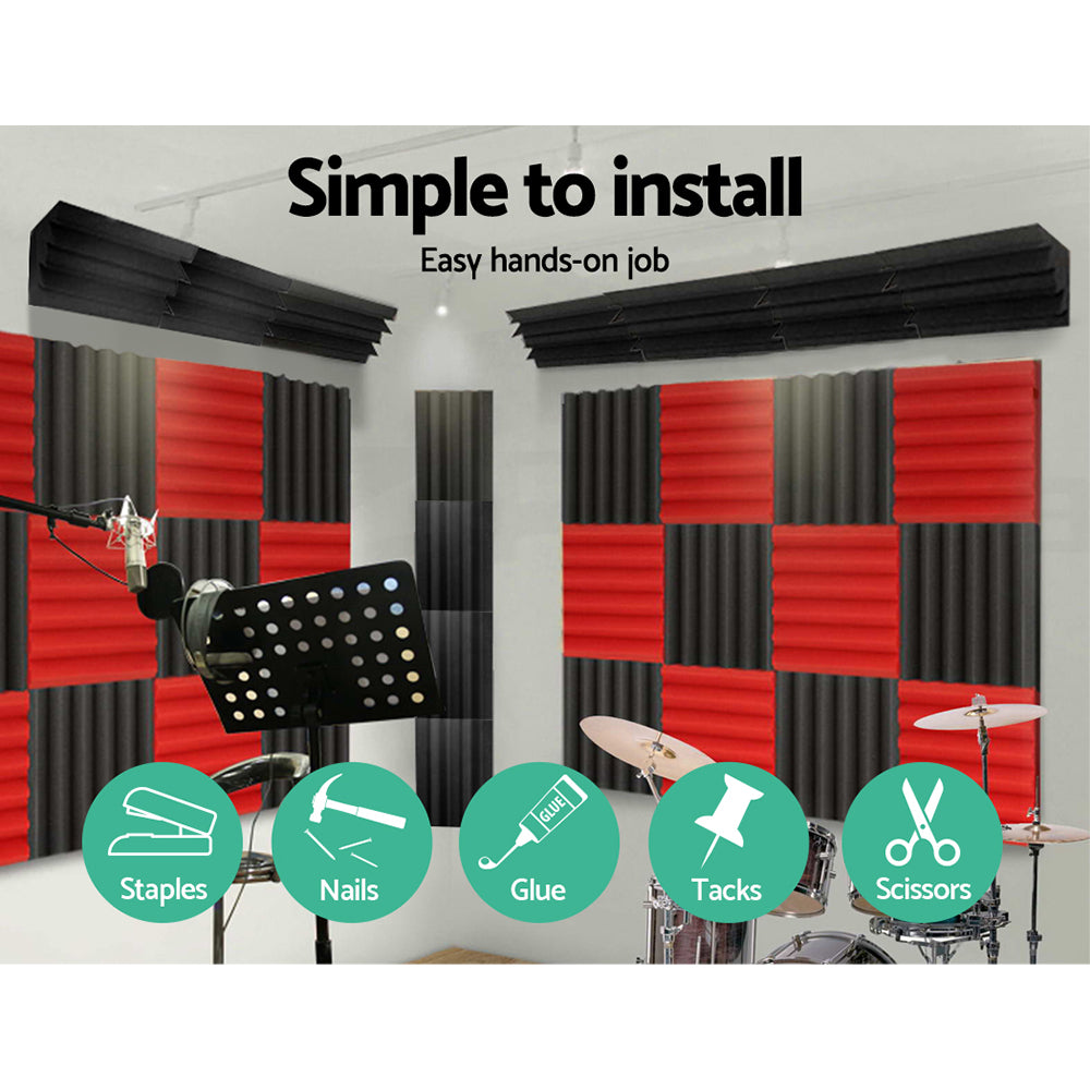 Alpha Acoustic Foam 20pcs Corner Bass Trap Sound Absorption Proofing Treatment AFB-CORNER-20