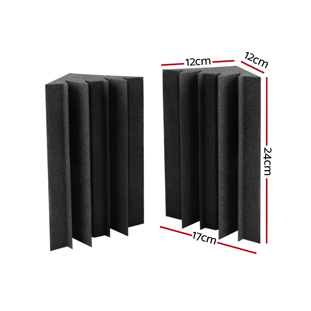 Alpha Acoustic Foam 40pcs Corner Bass Trap Sound Absorption Proofing Treatment AFB-CORNER-20X2