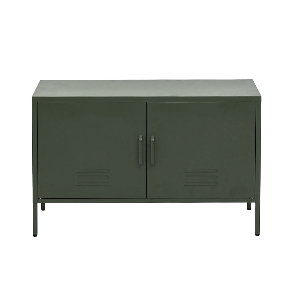 Artiss Buffet Sideboard Metal Cabinet - BASE Green AI-LOCKER-LD-GN