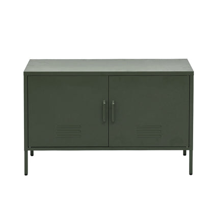 Artiss Buffet Sideboard Metal Cabinet - BASE Green AI-LOCKER-LD-GN