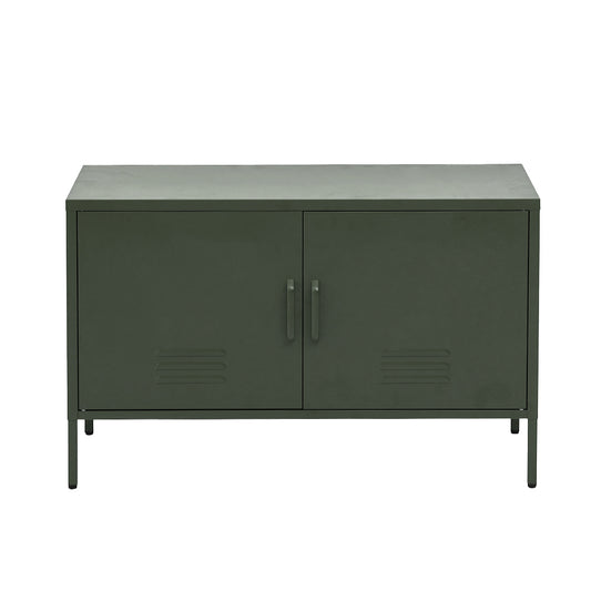 Artiss Buffet Sideboard Metal Cabinet - BASE Green AI-LOCKER-LD-GN
