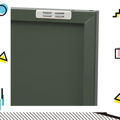 Artiss Buffet Sideboard Metal Cabinet - BASE Green AI-LOCKER-LD-GN