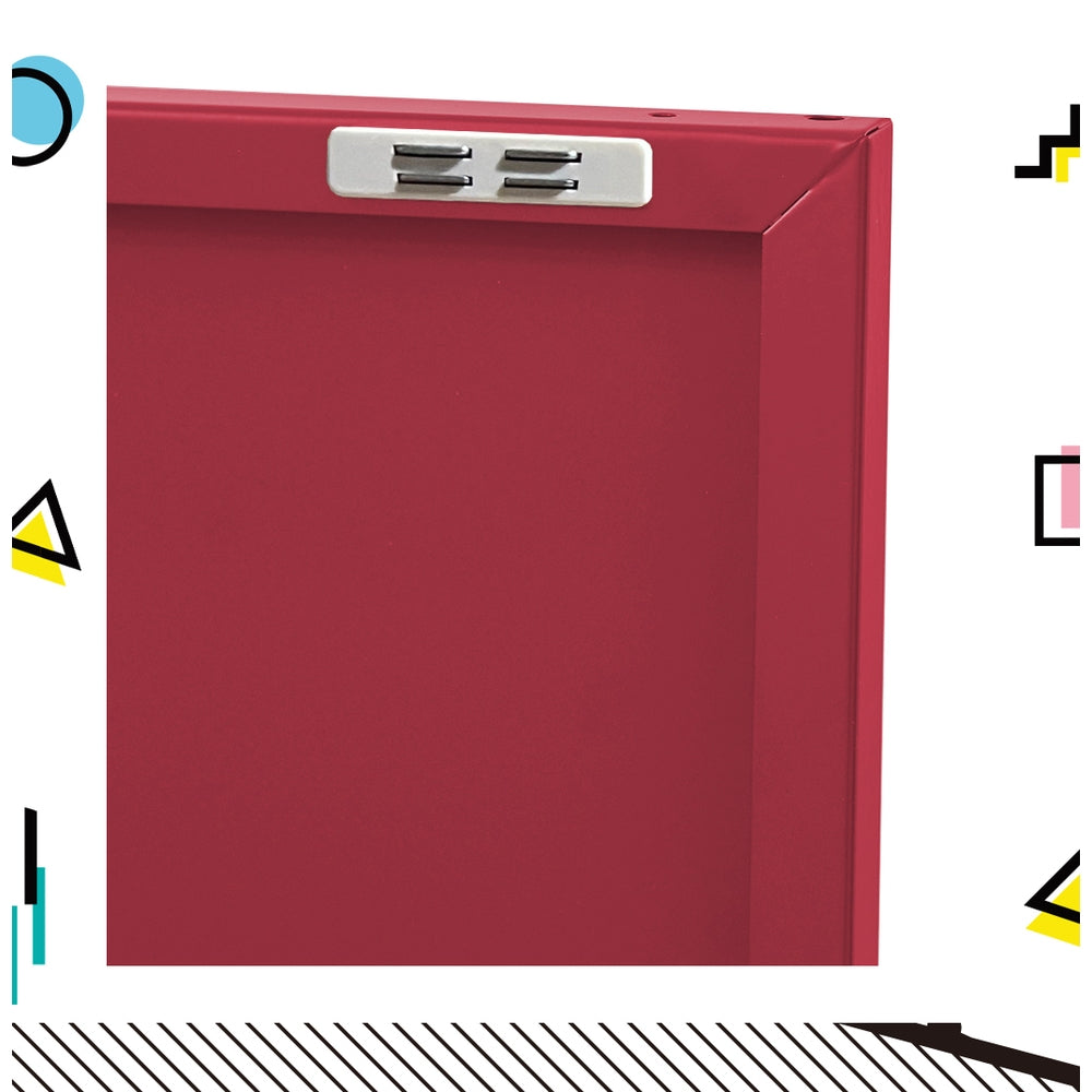 Artiss Buffet Sideboard Metal Cabinet - BASE Pink AI-LOCKER-LD-PK