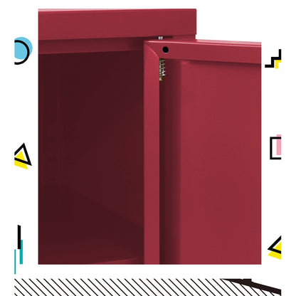 Artiss Buffet Sideboard Metal Cabinet - BASE Pink AI-LOCKER-LD-PK