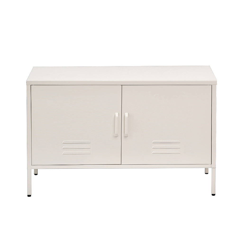 Artiss Buffet Sideboard Metal Cabinet - BASE White AI-LOCKER-LD-WH