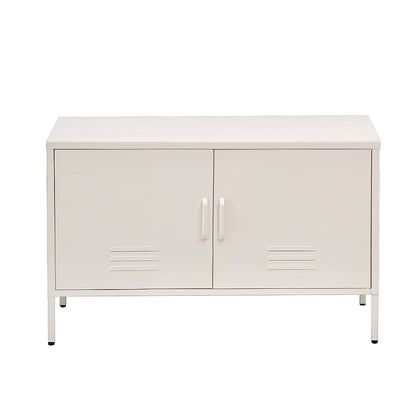 Artiss Buffet Sideboard Metal Cabinet - BASE White AI-LOCKER-LD-WH