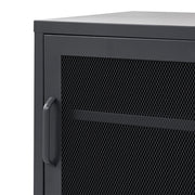 ArtissIn Bedside Table Mesh Door Cabinet - Black AI-LOCKER-M-SH-BK