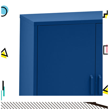 Artiss Buffet Sideboard Metal Cabinet - SWEETHEART Blue AI-LOCKER-MI-BL