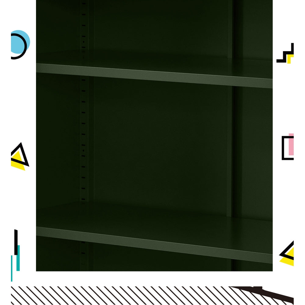 Artiss Buffet Sideboard Metal Cabinet - SWEETHEART Green AI-LOCKER-MI-GN