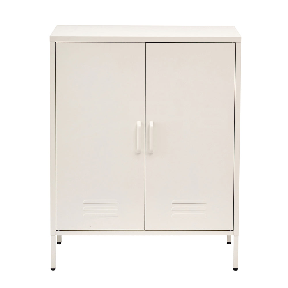 Artiss Buffet Sideboard Metal Cabinet - SWEETHEART White AI-LOCKER-MI-WH