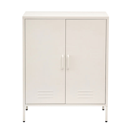 Artiss Buffet Sideboard Metal Cabinet - SWEETHEART White AI-LOCKER-MI-WH