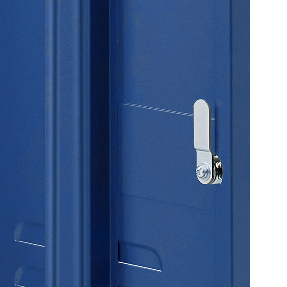 Artiss Bedside Table Metal Cabinet - Blue AI-LOCKER-SH-BL