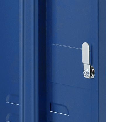 Artiss Bedside Table Metal Cabinet - Blue AI-LOCKER-SH-BL
