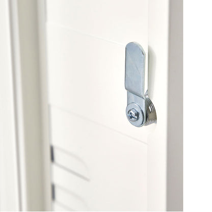 Artiss Bedside Table Metal Cabinet - White AI-LOCKER-SH-WH