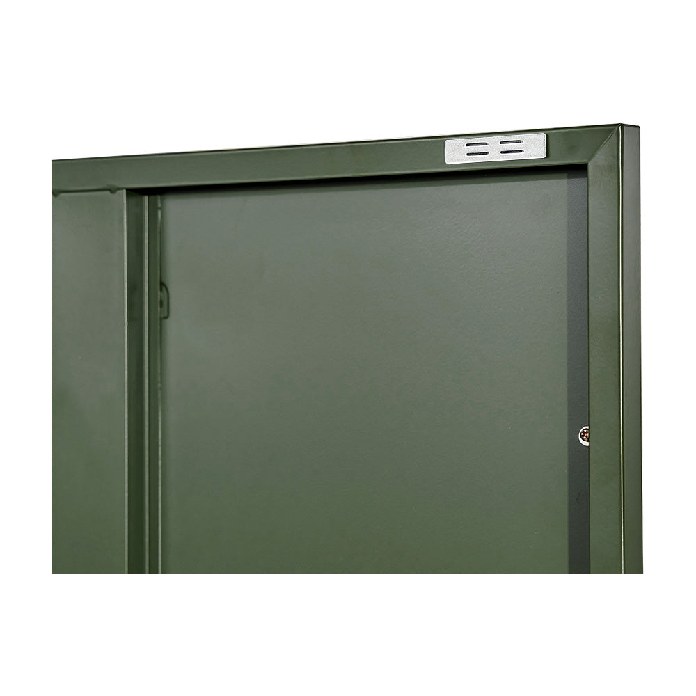 Artiss Buffet Sideboard Metal Cabinet - DOUBLE Green AI-LOCKER-SMI-GN