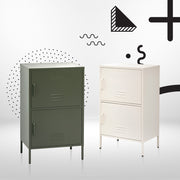 Artiss Buffet Sideboard Metal Cabinet - DOUBLE Green AI-LOCKER-SMI-GN