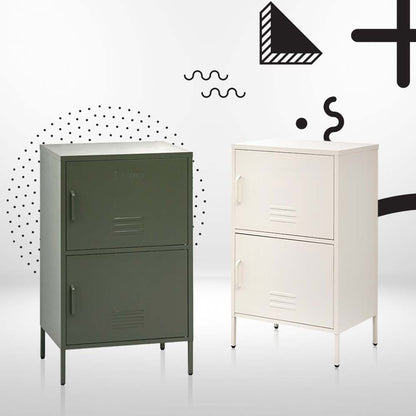 Artiss Buffet Sideboard Metal Cabinet - DOUBLE Green AI-LOCKER-SMI-GN