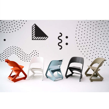 ArtissIn Set of 4 Dining Chairs Office Cafe Lounge Seat Stackable Plastic Leisure Chairs White AI-PP-CHAIR-WH