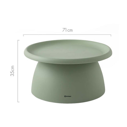 Artiss Coffee Table Round 71CM Plastic Green AI-PP-CT-L-GR