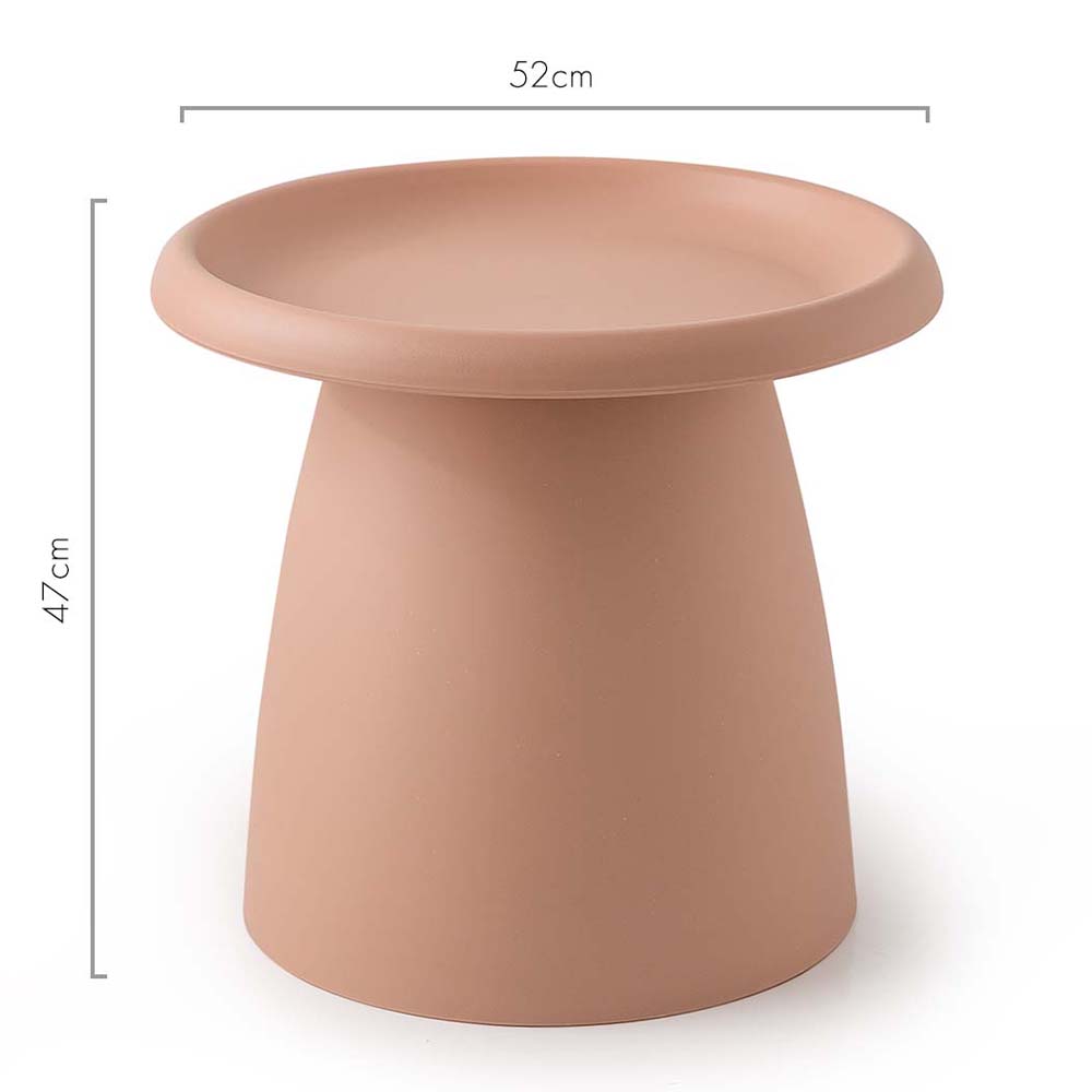 ArtissIn Coffee Table Round 52CM Plastic Pink AI-PP-CT-S-PK